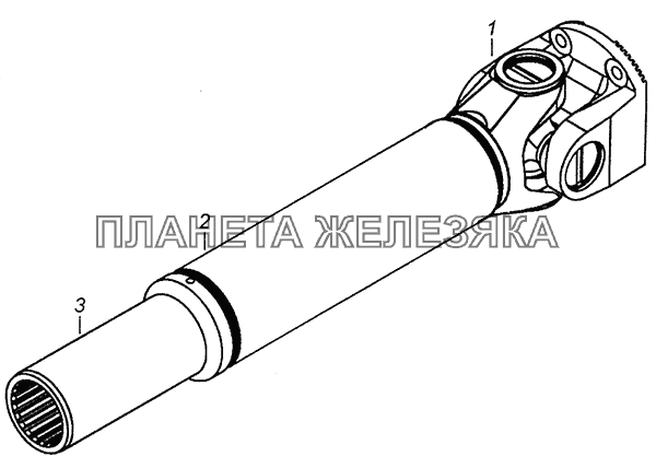 4308-2201017-54 Вал карданный с шарниром КамАЗ-4308 (Евро 4)