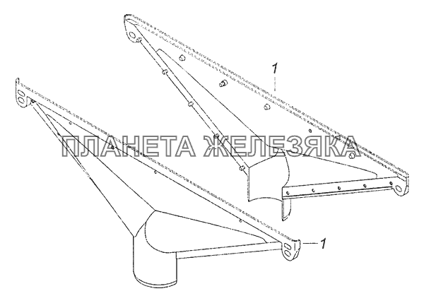 5320-8102030 Сопло обдува ветрового стекла КамАЗ-4308 (Евро 3)
