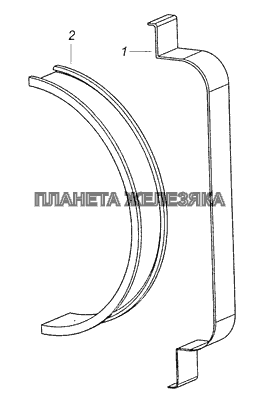 4308-1311086 Скоба наружная КамАЗ-4308 (Евро 3)