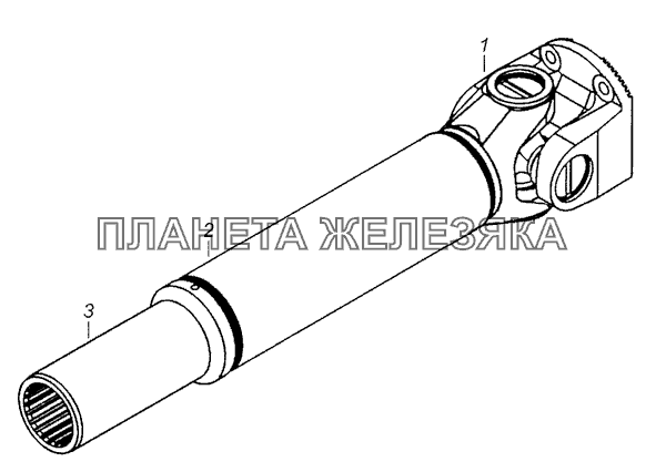 4308-2201017-90 Вал карданный с шарниром КамАЗ-4308 (Евро 3)