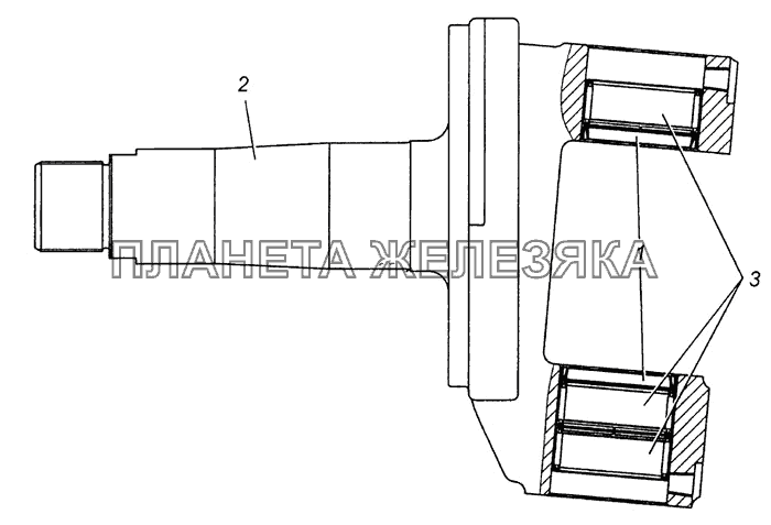 Кулак поворотный в сборе 4308-3001012 КамАЗ-4308