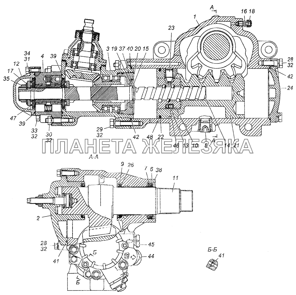 Механизм рулевой в сборе 4310-3400020 КамАЗ-4308