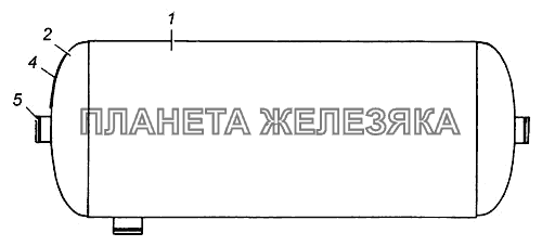 Ресивер в сборе 53205-3513015 КамАЗ-4308