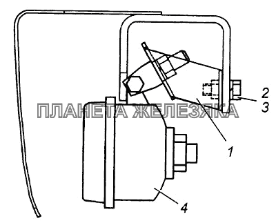 Установка противотуманных фар Э4308-3711003 КамАЗ-4308