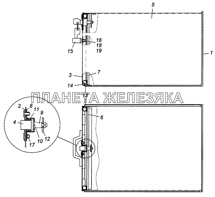 Ящик инструментальный в сборе 6520-3919015 КамАЗ-4308