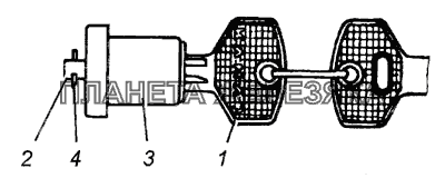 Кнопка наружная с ключами в сборе 6520-6105335 КамАЗ-4308