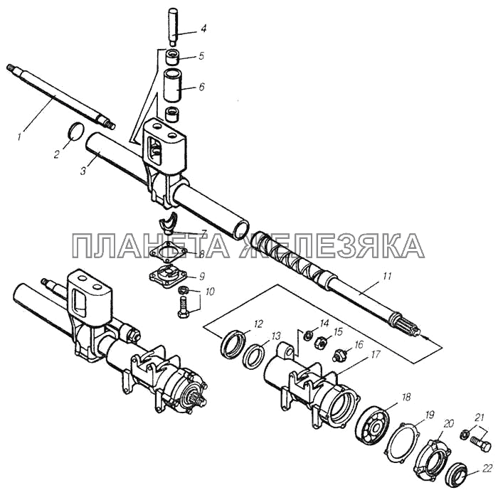 Тросоукладчик лебедки в сборе КамАЗ-4310 (каталог 2004 г)
