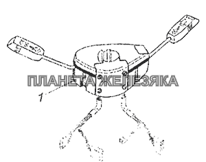 53215-3709002 Установка подрулевого переключателя КамАЗ-43253 (Часть-2)