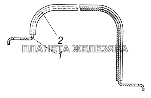 4308-1311086 Скоба наружная КамАЗ-43255 (Евро-2)