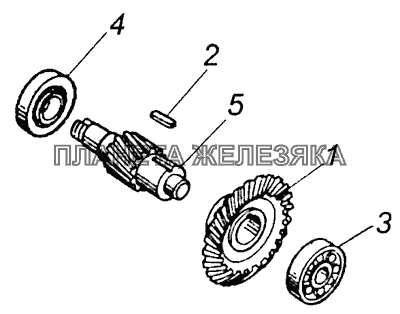 5320-2402064-10 Шестерня ведомая коническая КамАЗ-43255 (Евро-2)