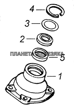 4310-3401720 Крышка корпуса с манжетами КамАЗ-43255 (Евро-2)