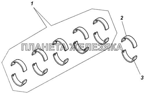 Комплекты для запасных частей КамАЗ-4326