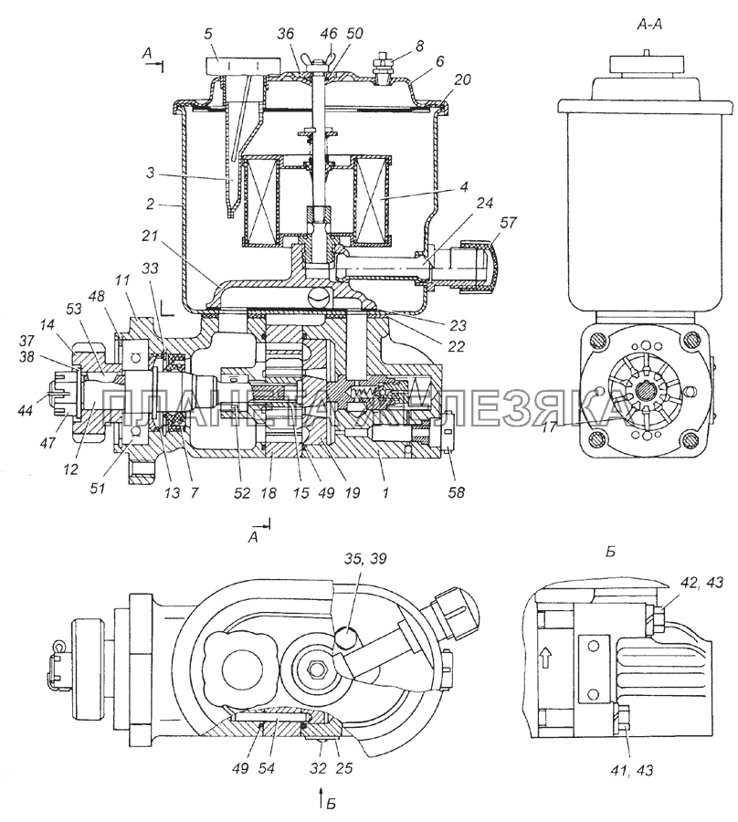 4310-3407200-01 Насос рулевого усилителя в сборе КамАЗ-5350 (6х6)