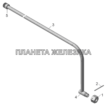 45142-8609184 Труба высокого давления КамАЗ-45142