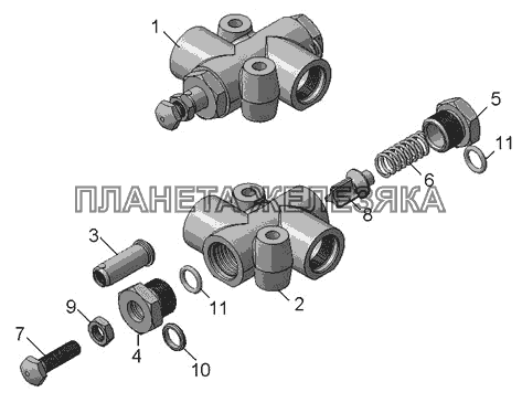 5511-8614010 Клапан ограничительный КамАЗ-45142