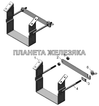 6520-3927080 Держатель КамАЗ-45142