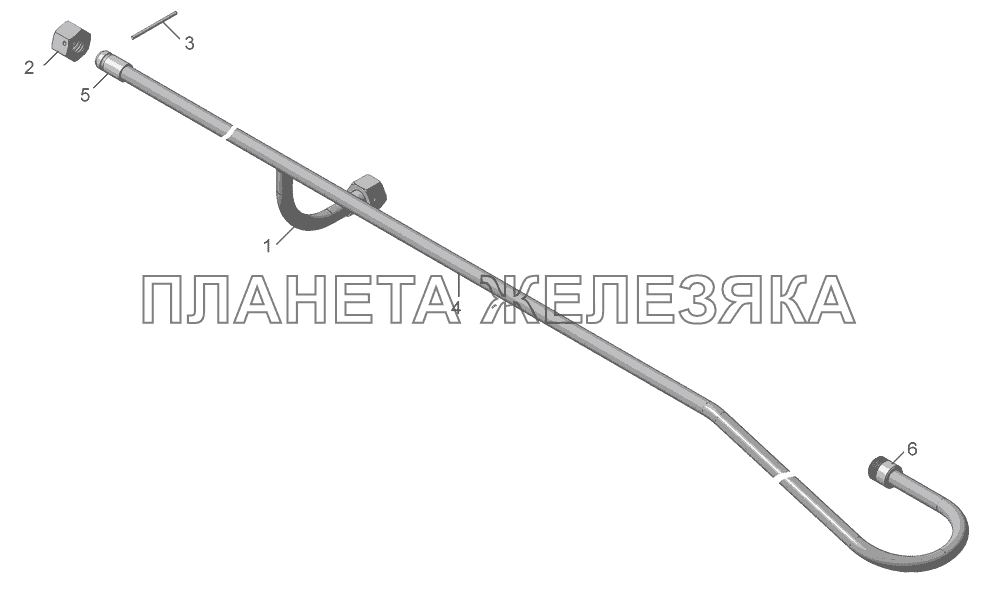 45143-8609170 Труба высокого давления КамАЗ-45143