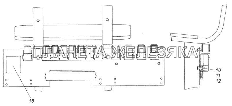 5297-4018002 Установка блока предохранителей БПР-2М Шасси КамАЗ-5297