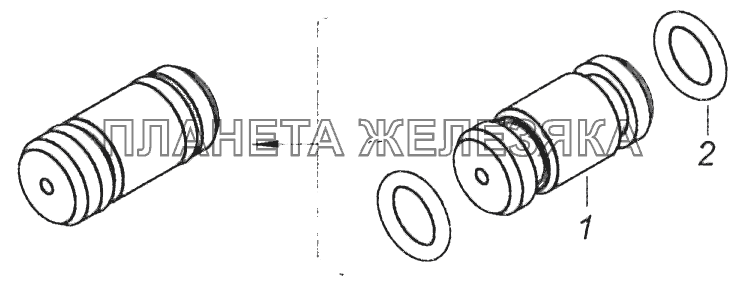 740.1003035 Втулка с кольцами Шасси КамАЗ-5297