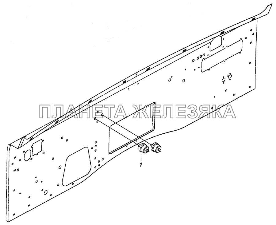 4308-3830005 Установка датчиков указателя давления воздуха КамАЗ-5308 (Евро 4)