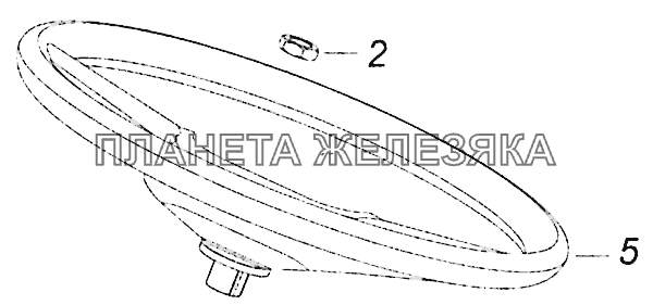 4308-3400002-19 Установка рулевого колеса КамАЗ-5308 (Евро 4)