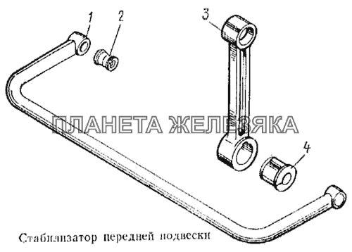 Стабилизатор передней подвески КамАЗ-5315