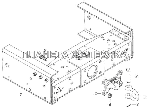 Проушина буксирная КамАЗ-53228, 65111