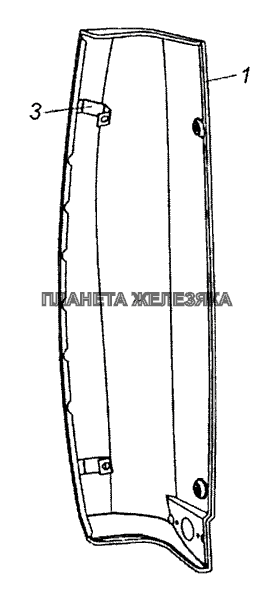 65115-8415011 Обтекатель КамАЗ-53229 (Евро 2)
