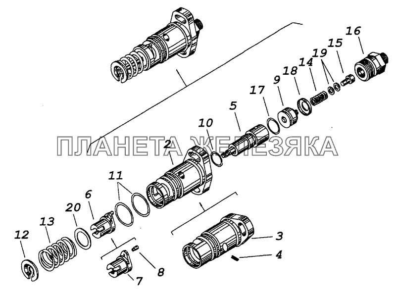337.1111039-10 Секция топливного насоса КамАЗ-53229 (Евро 2)