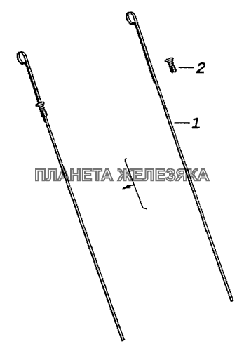 740.1009050 Указатель уровня масла с уплотнителем КамАЗ-53229 (Евро 2)
