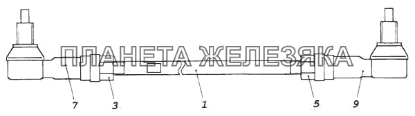 Тяга реактивная в сборе КамАЗ-5360
