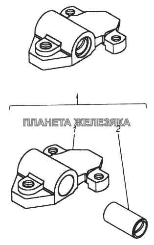 Ушко с втулкой КамАЗ-5360