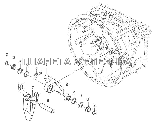Вилка выключения сцепления КамАЗ-5460