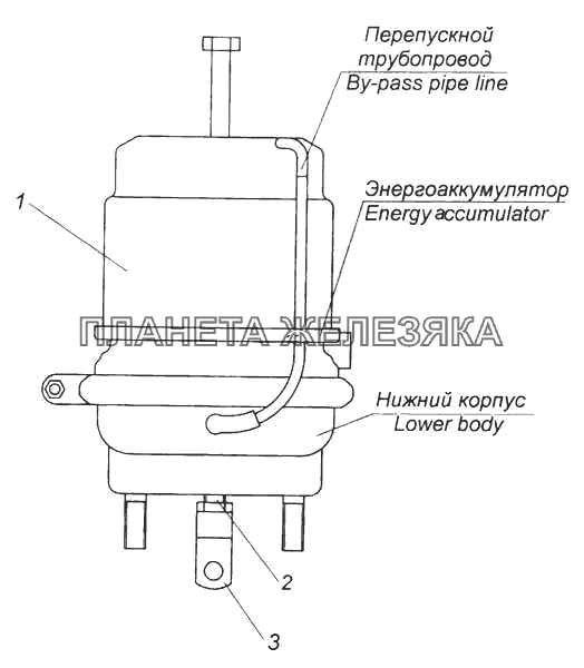 Тормозная камера тип 30/24 КамАЗ-5460
