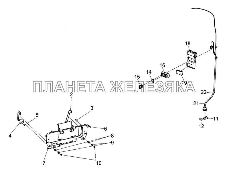 0000-4000900 Установка электроники на спальном месте КамАЗ-5490