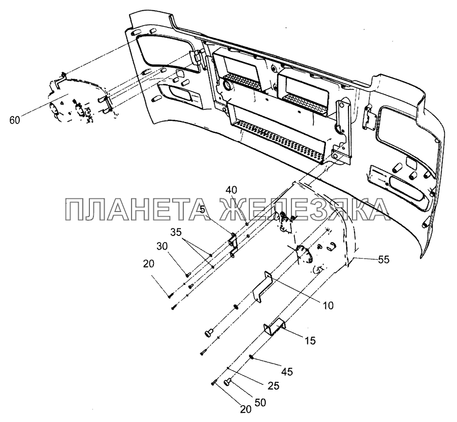 5490-3711001-10 Установка фар КамАЗ-5490