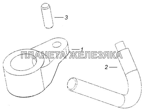 740.60-1004065 Установка форсунки охлаждения поршня КамАЗ-6460 (Евро 4)