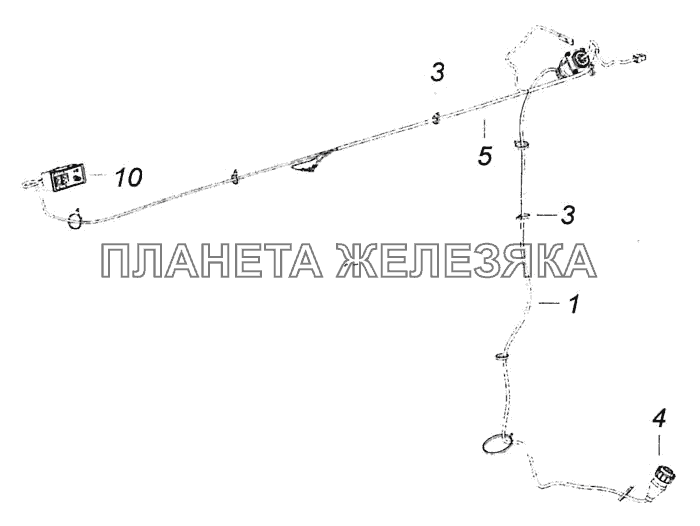 5308-3741001 Установка электрооборудования подогревателя КамАЗ-6460 (Евро 4)