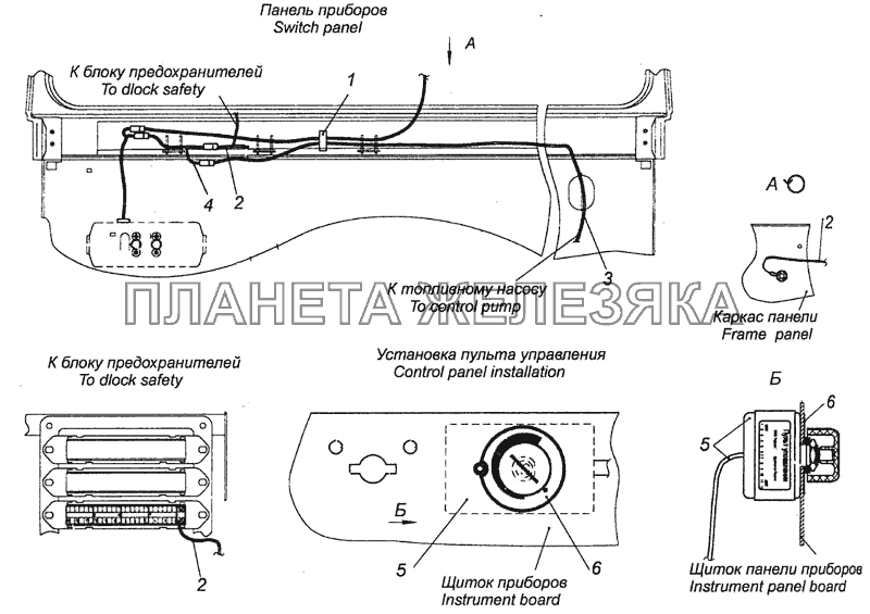 5460-3741006-35 Установка электрооборудования воздушного отопителя КамАЗ-6460 (Евро 4)