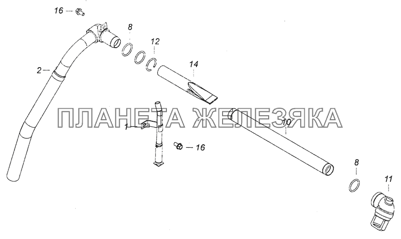 740.63-1014100 Установка системы вентиляции КамАЗ-6460 (Евро 4)
