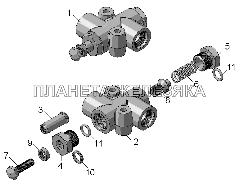 5511-8614010-10СБ Клапан ограничительный КамАЗ-65111
