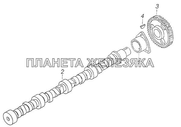 740.21-1006010 Распределительный вал КамАЗ-65111 (Евро 4)