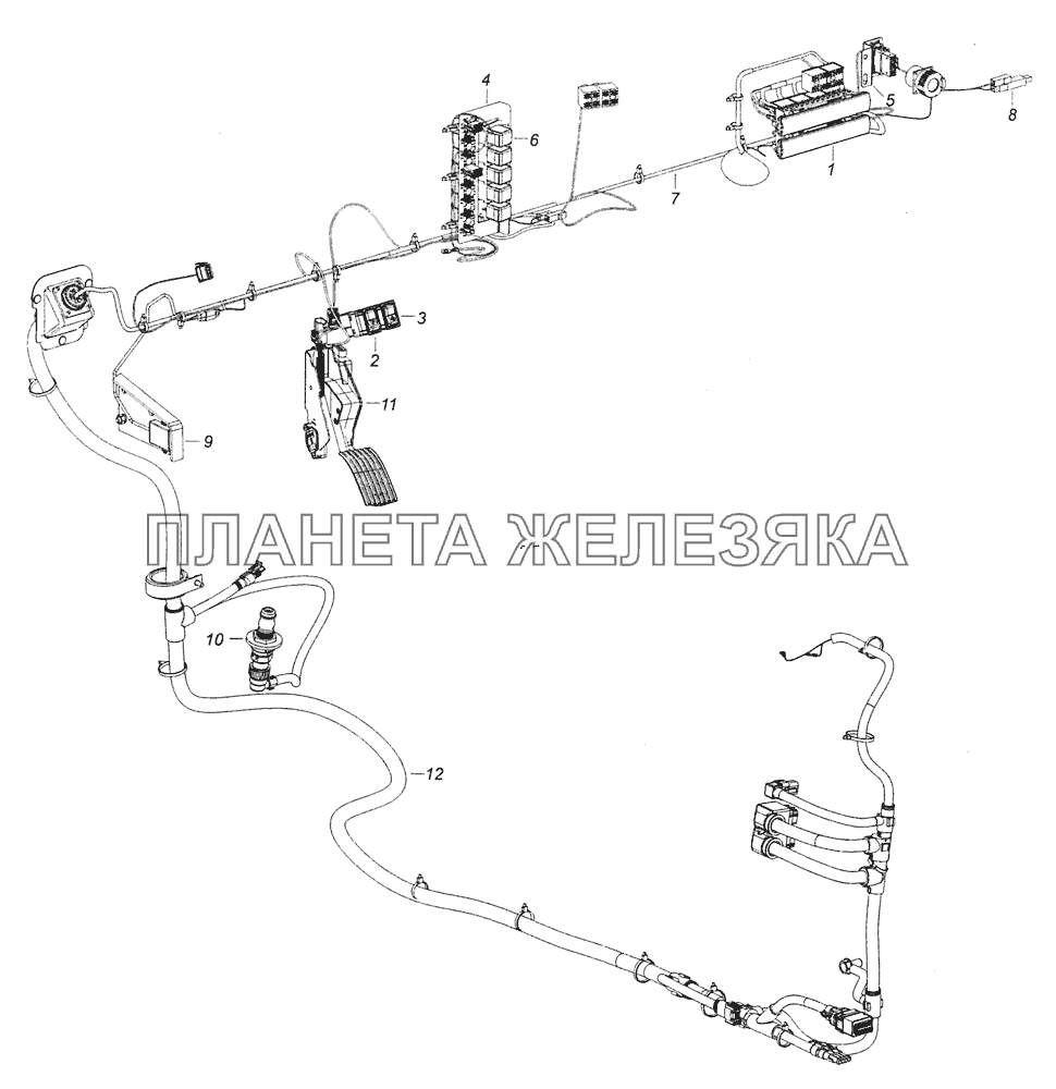 6520-4000010-74 Система управления двигателем КамАЗ-65111 (Евро 4)