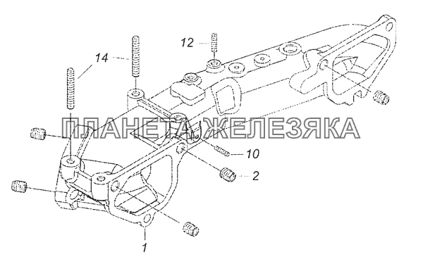 740.63-1115030-20 Патрубок соединительный КамАЗ-65111 (Евро 4)