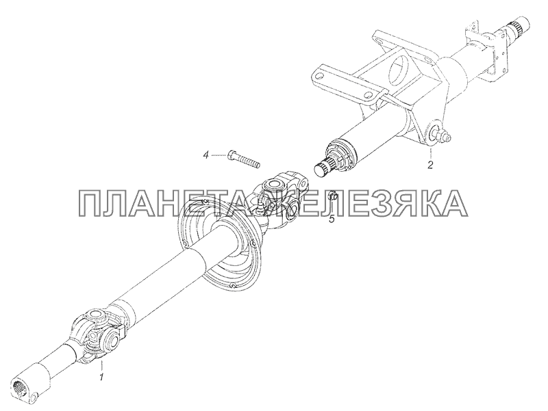 53205-3444006 Рулевая колонка с карданным валом КамАЗ-65115, 65116 (Евро-4)