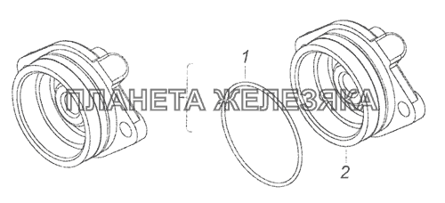740.30-1111045 Корпус заднего подшипника КамАЗ-65115, 65116 (Евро-4)