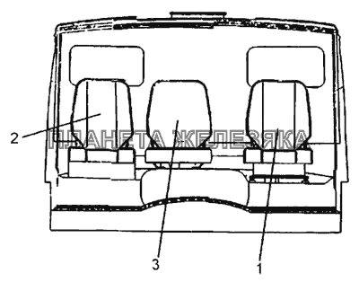 Установка сидений (55111, 65115) КамАЗ-65115