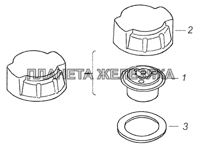 5320-1311060 Пробка расширительного бачка КамАЗ-65115 (Евро-3)
