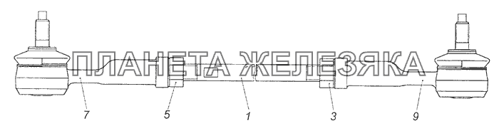 154.1703520 Тяга реактивная в сборе КамАЗ-65115 (Евро-3)
