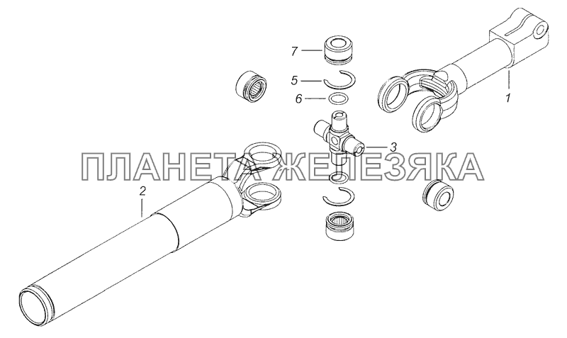 65115-3422014-19 Шарнир с втулкой КамАЗ-65115 (Евро-3)